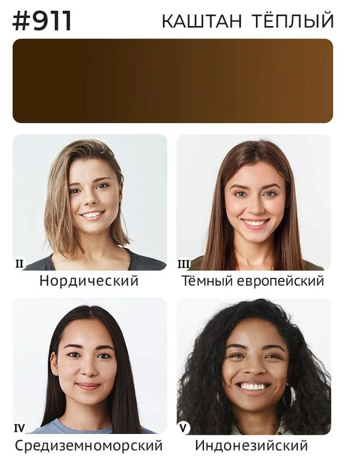 Минеральный пигмент #911 Каштан Тёплый