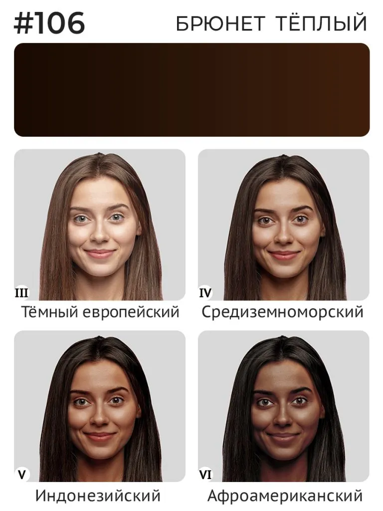 Пигмент для бровей #106 Брюнет тёплый