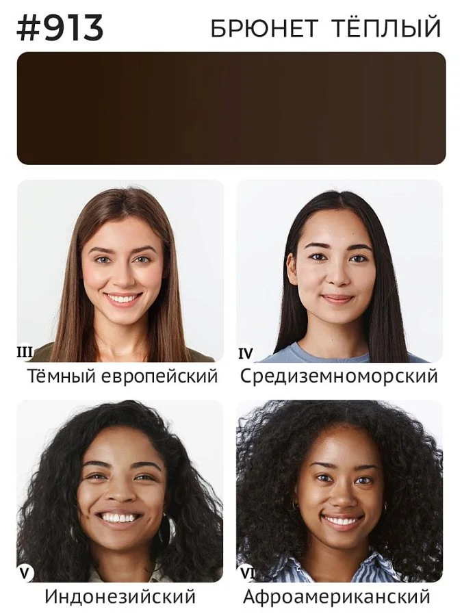 Минеральный пигмент #913 Брюнет Тёплый